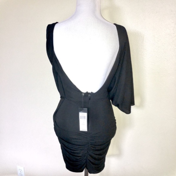 NWT BCBGMAXAZARIA McKenna One-Shoulder Drape Dress, S - Picture 5 of 8